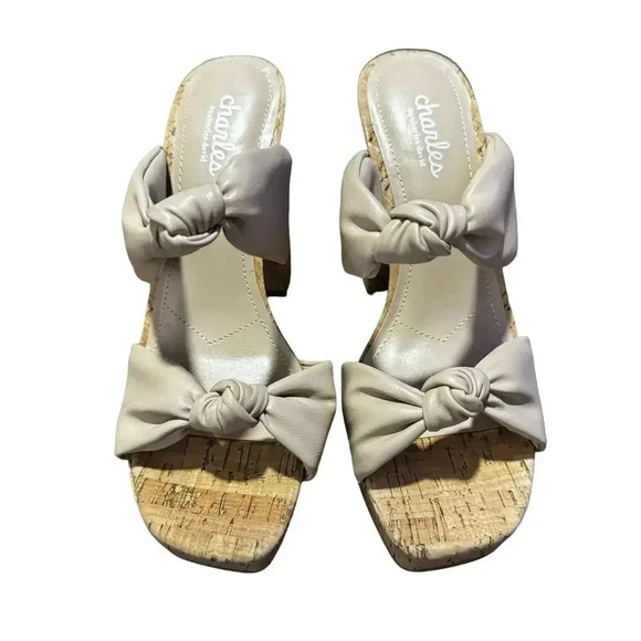 Charles by Charles David INTUIT SANDAL Platform Chunky Heel Nude Women’s 7 New - Picture 2 of 8